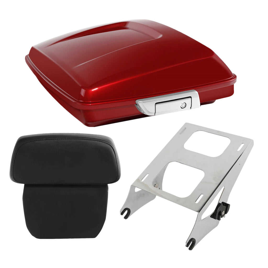 Razor Trunk Backrest Mount Rack for Harley Touring (2014–2024) Wicked Red Glossy