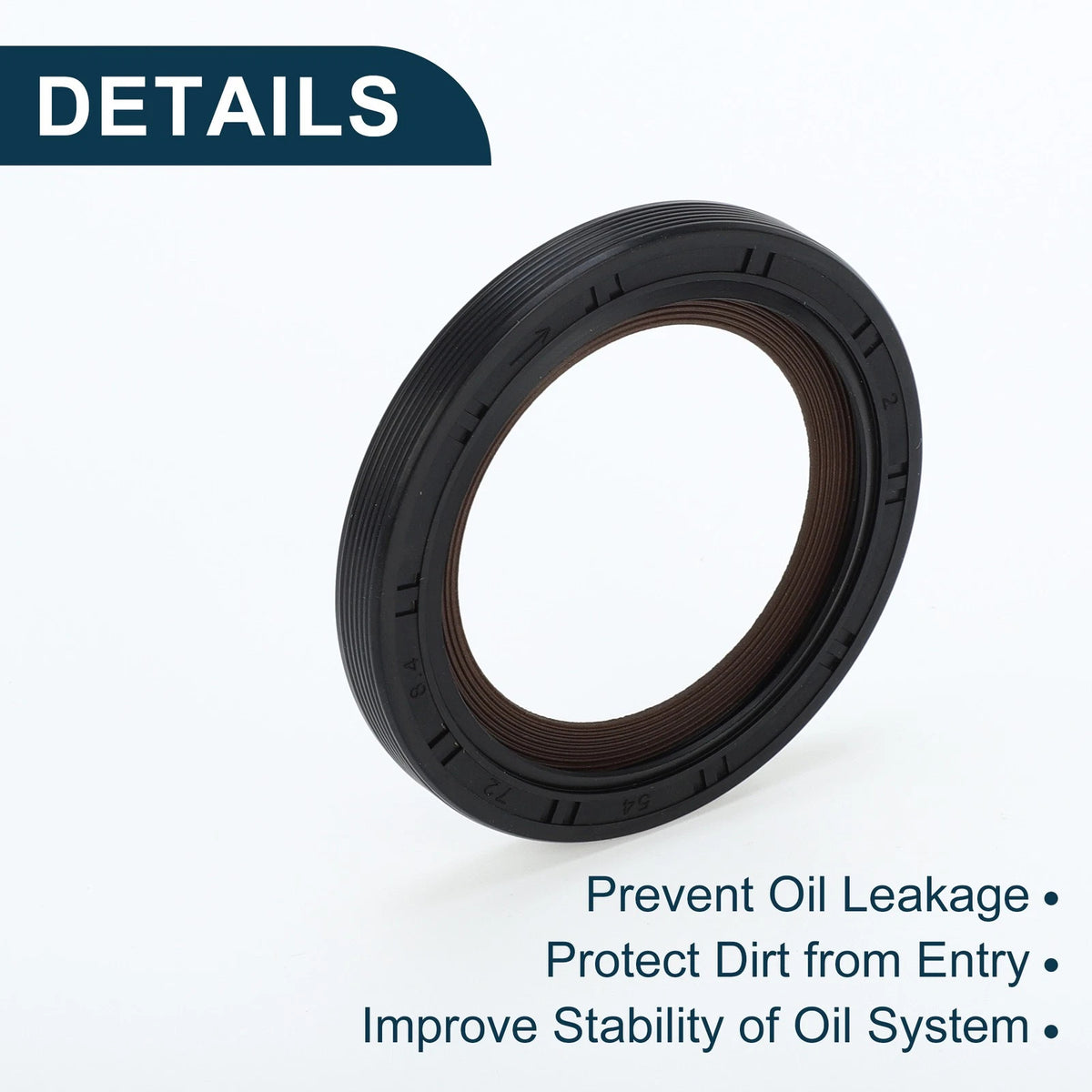 1 Pc Front Crankshaft Oil Seal for Chevrolet Silverado (No. 12634614)