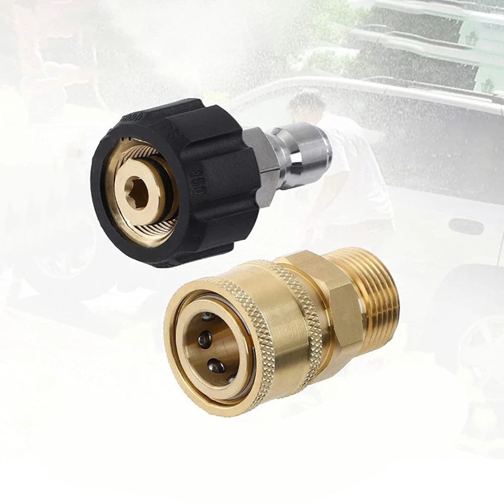 2X Pressure Washer Quick Connect Hose Fittings Adapter Kit