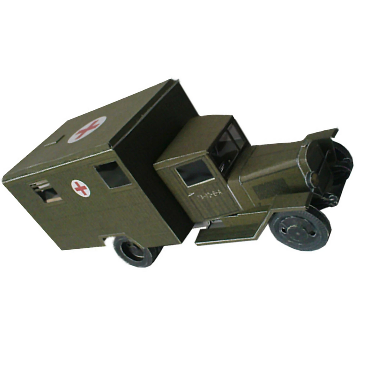 Zis-44 Battlefield Ambulance Paper Model for DIY Display (1:43 Scale)