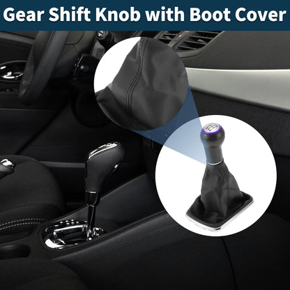 6 Speed Shift Knob with Boot Cover No.1J0711113EG for VW Bora (1999–2005)