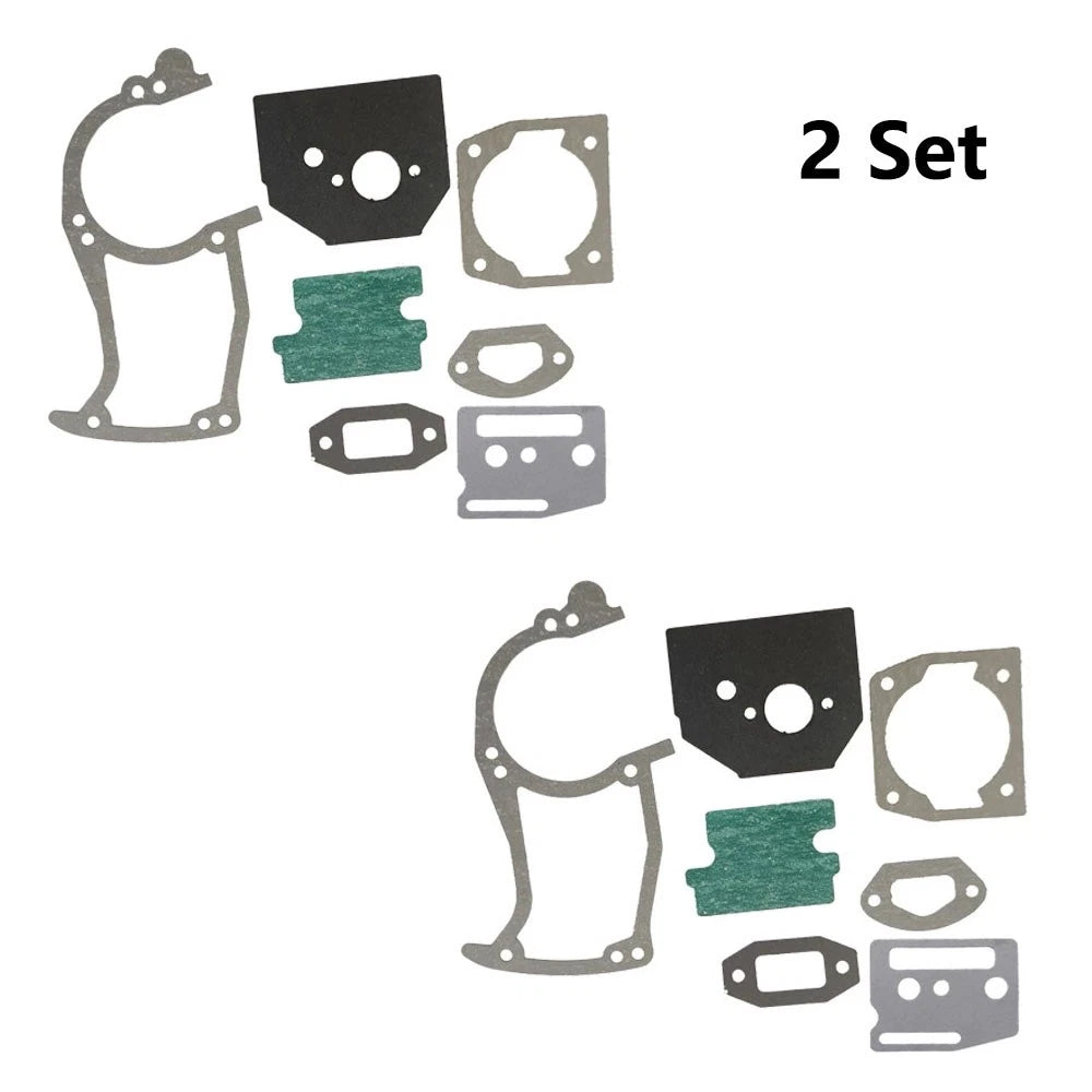 Set of 2 Chainsaw Gasket Repair Kits for 45cc 52cc 58cc 4500 5200 5800