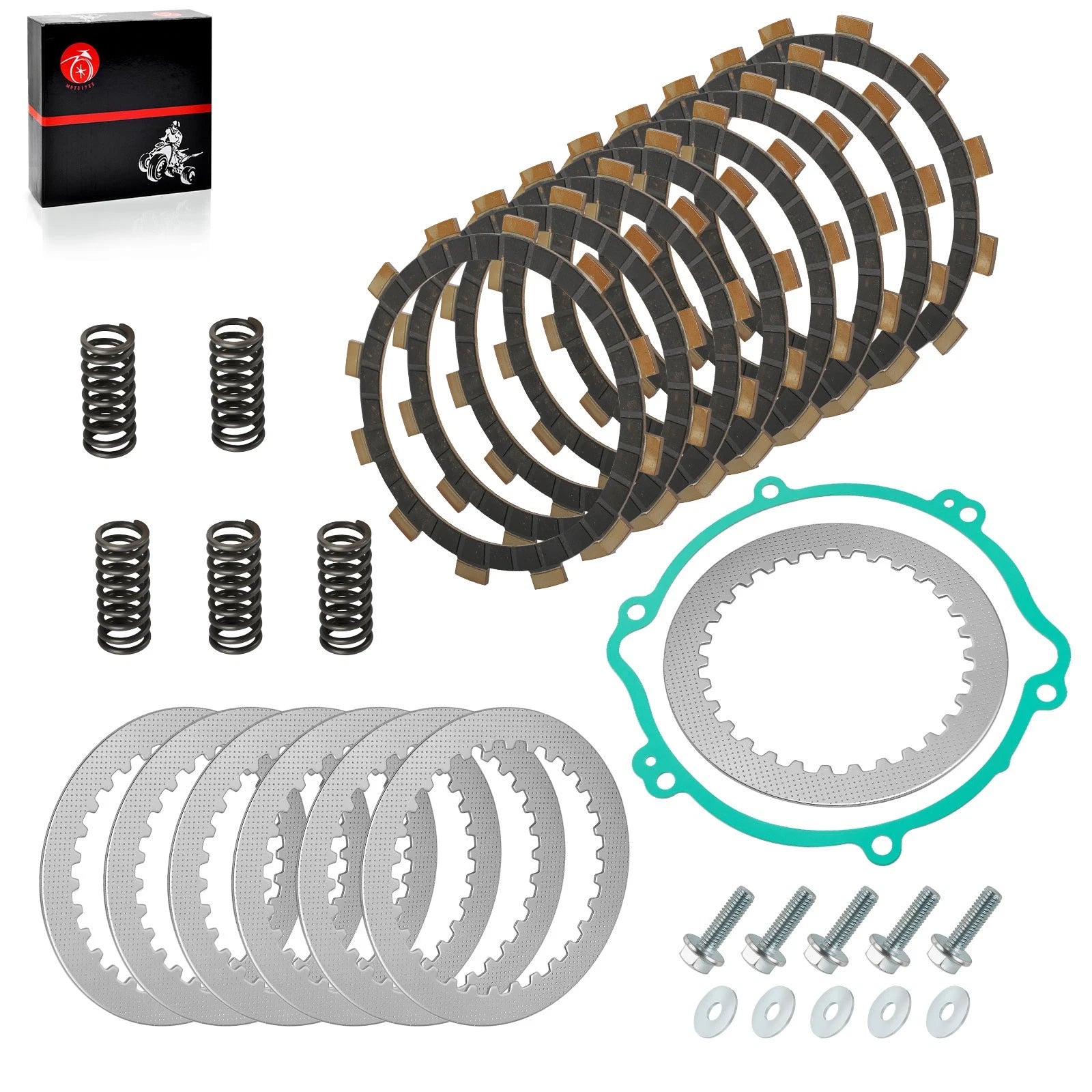Heavy Duty Clutch Friction Plates Gasket Spring for Yamaha YZ125 (1994–2004)