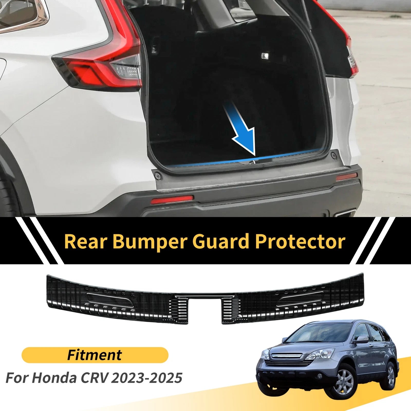 Bumper Guards for Honda CRV 2023-2025 Titanium Tone 1 Pc