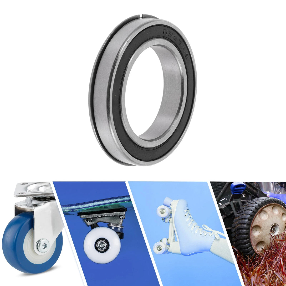 Deep Groove Ball Bearing 35x55x10mm for Scooter Skateboard (6907NR2RS)