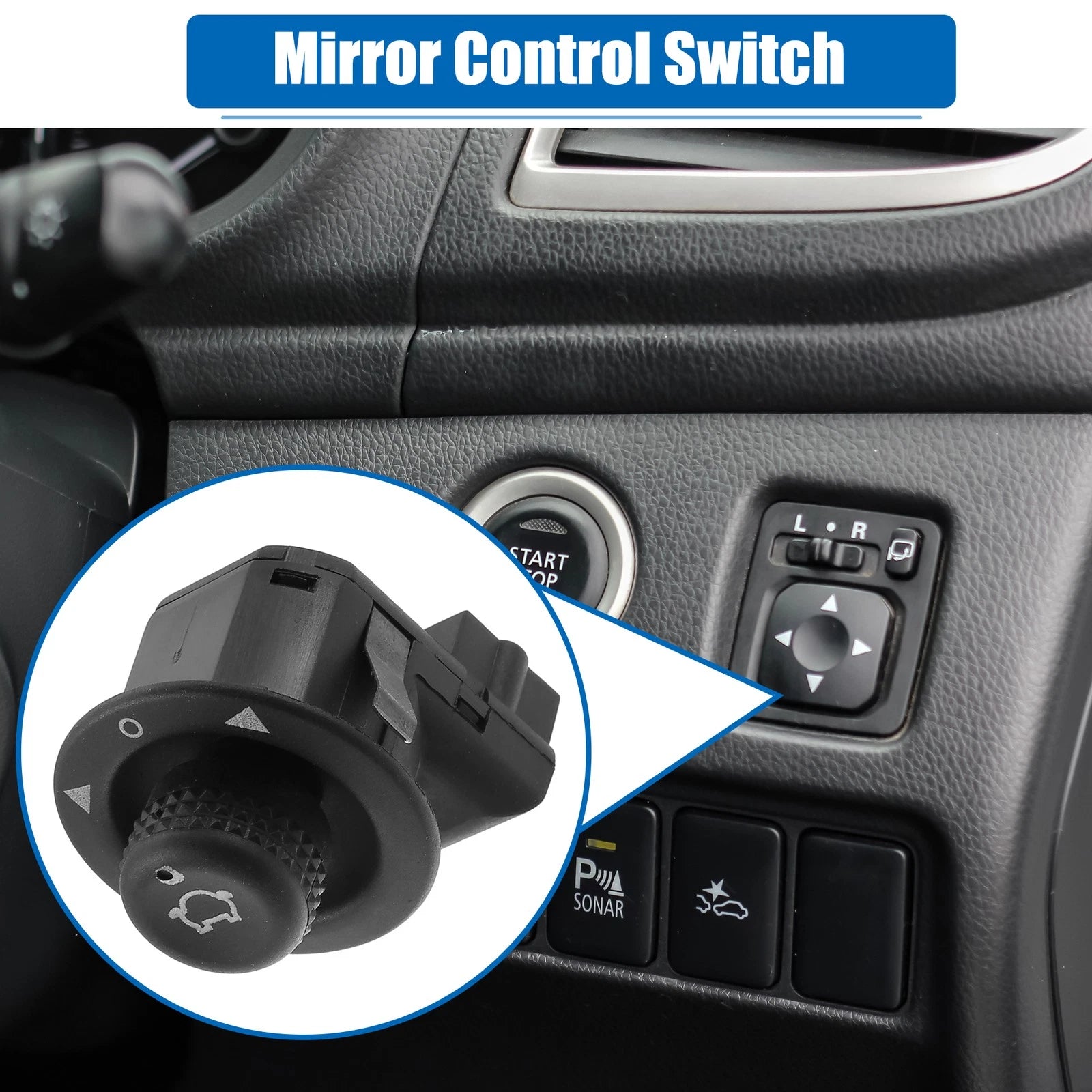 Power Mirror Control Switch Replacement for Ford Fiesta (1978–1980)