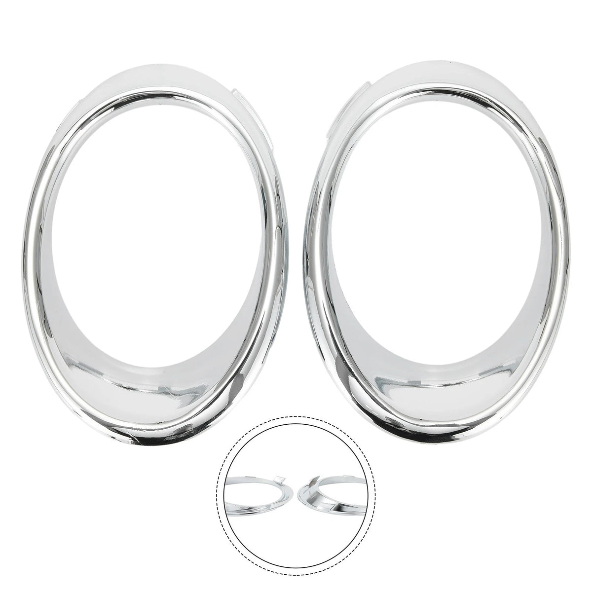 Fog Light Cover Lamp Bezel Trim Ring for Ford Fusion (2013–2016)