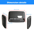 3X Universal Car Hood Bonnet Scoop Air Flow Intake Vent Cover Carbon Fiber