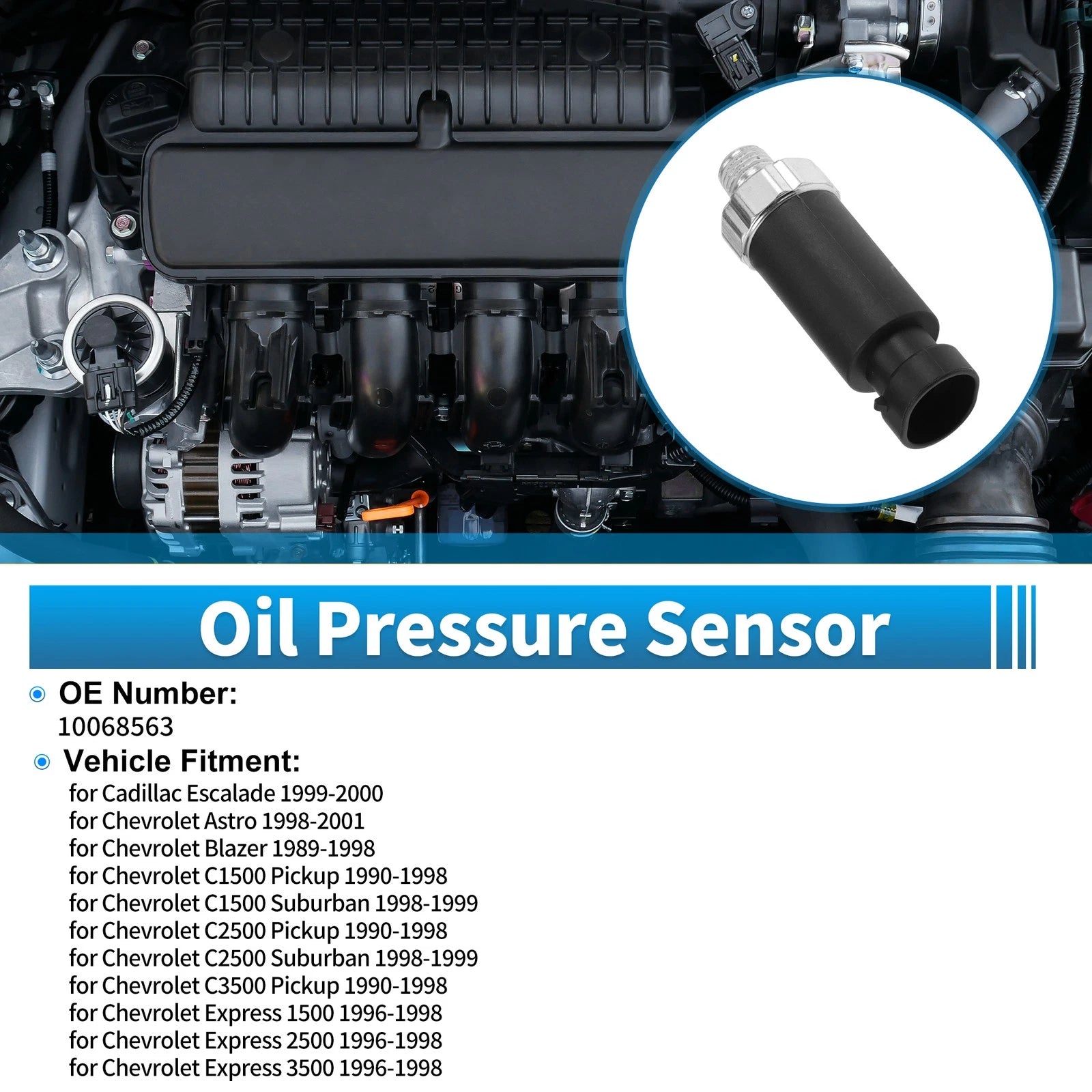 Engine Oil Pressure Sensor OEM Replacement for Cadillac Escalade (1999–2000)