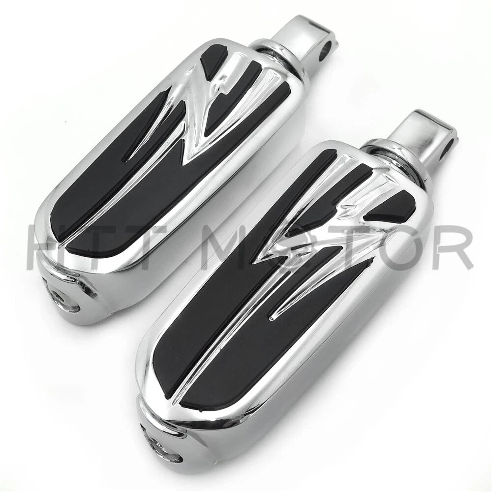 Chrome Flash Lightning FootPeg for Victory King Pin (Rear)
