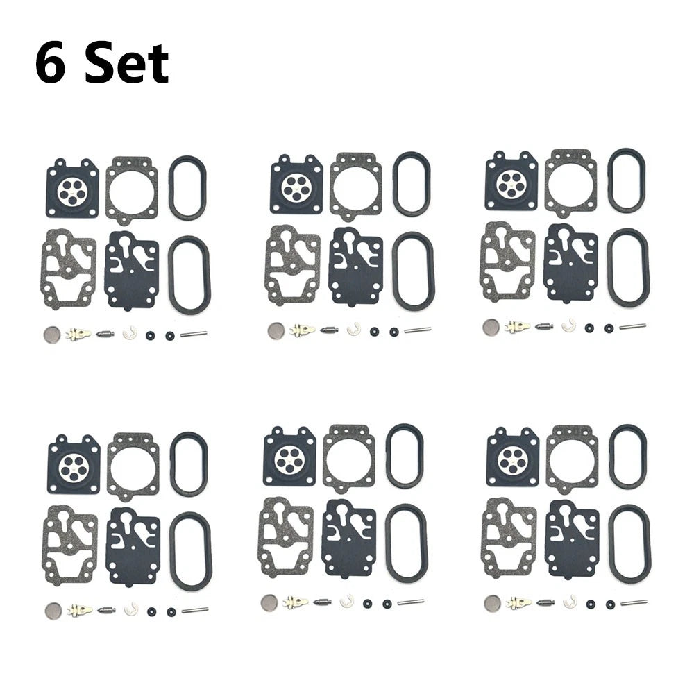 6x Carburetor Gasket Repair Kit for Husqvarna 130BT (K20-WYA)