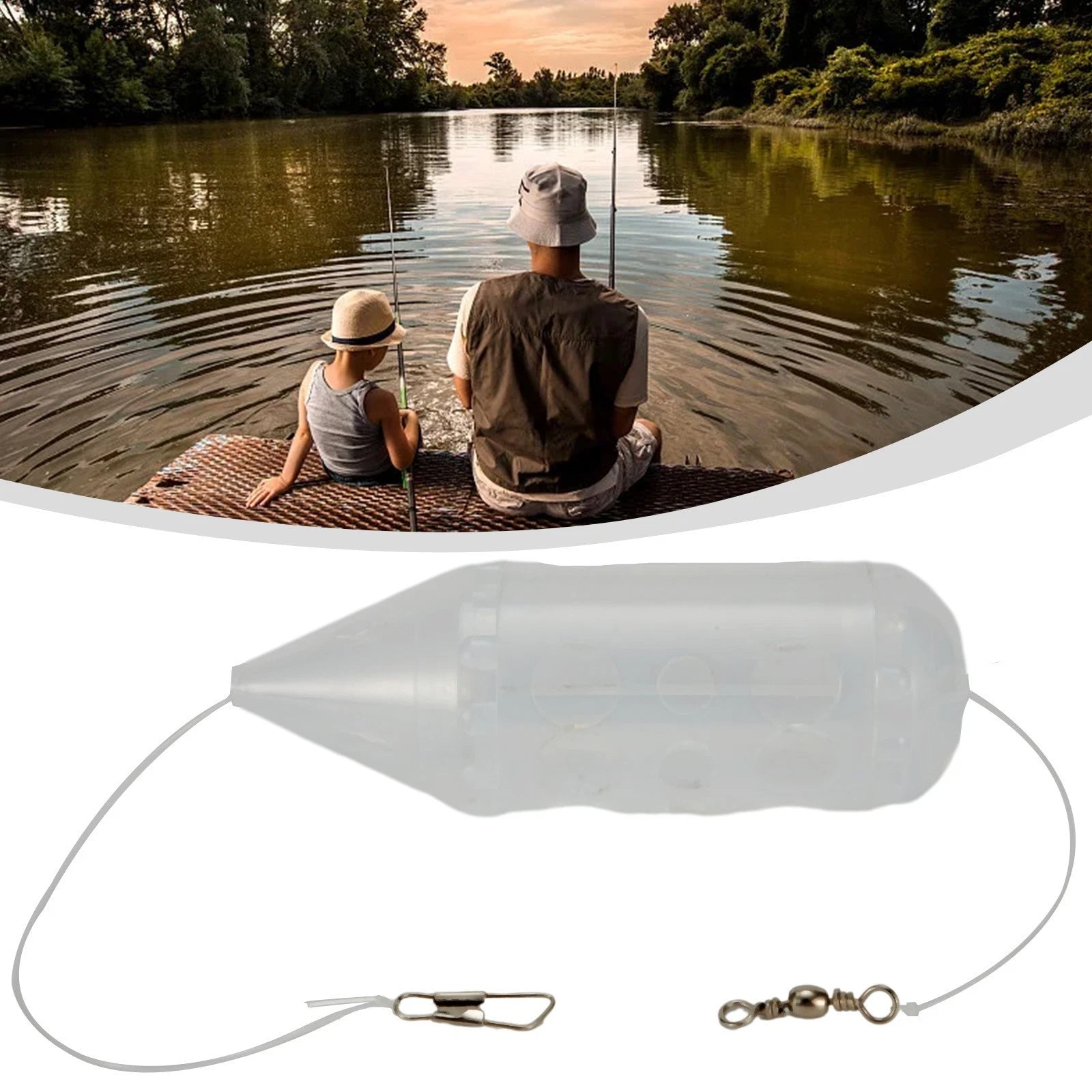 Maggot Feeder Slotted Frame Design 5g-15.5g Caster for Baits
