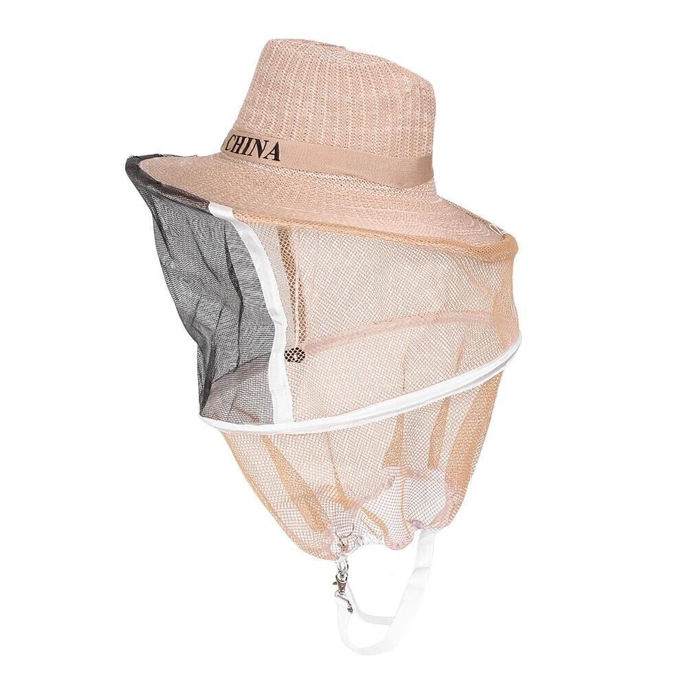 Beekeeping Cowboy Hat with Mosquito Net Veil Head Protector