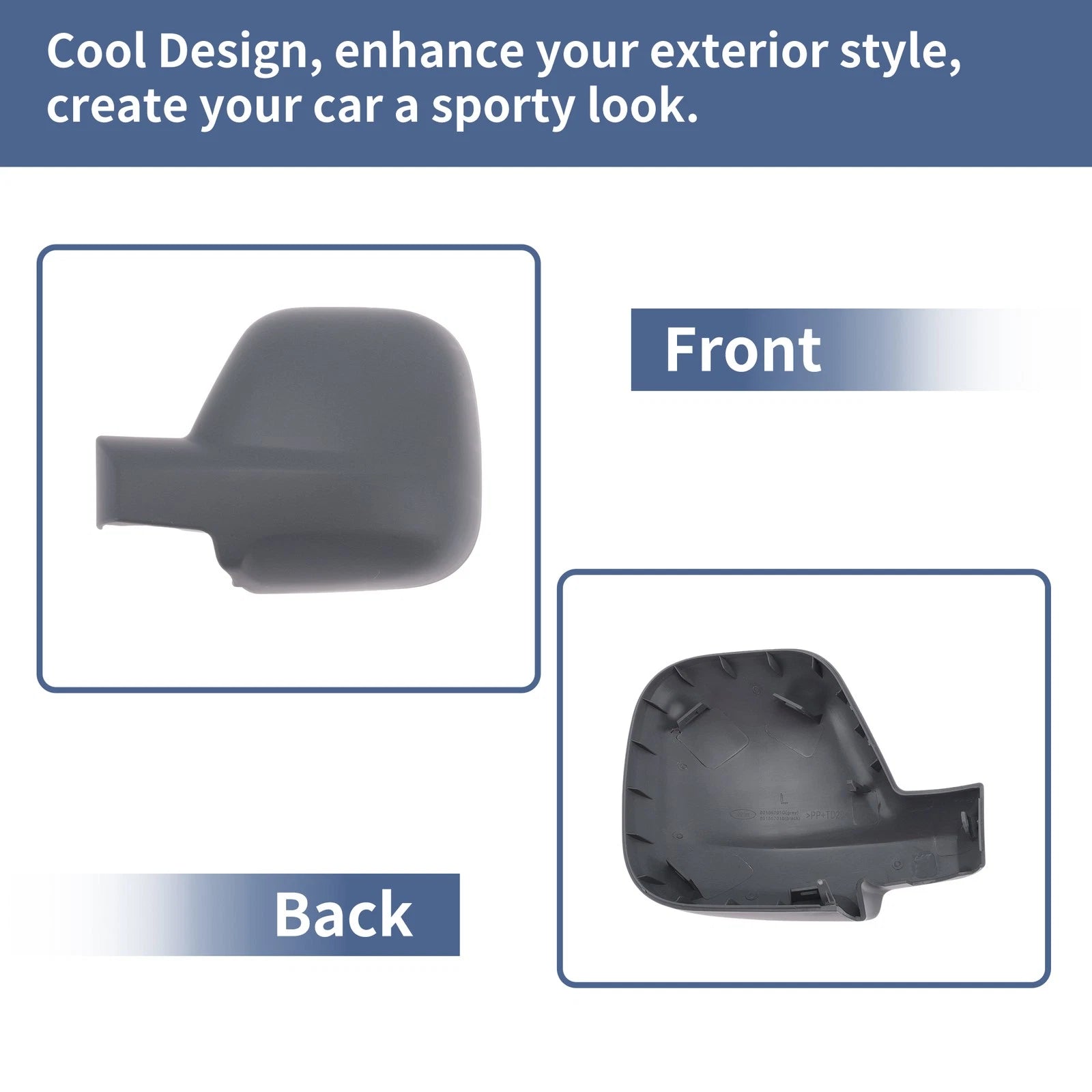 Left Passenger Side Mirror Cover Cap for Citroen Berlingo (2013–2019)