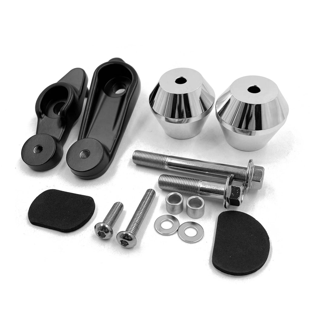 Chrome Billet Aluminum Frame Slider Crash Protector for Yamaha YZF R1 (2009–2012)