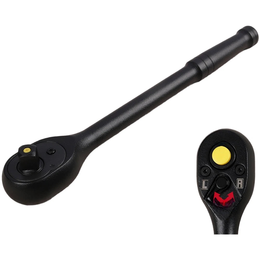 2X Ergonomic 72 Tooth Quick Release Ratchet Wrench 3/8" Drive 225mm