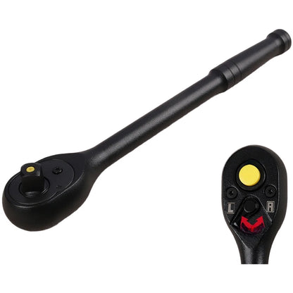 2X Ergonomic 72 Tooth Quick Release Ratchet Wrench 3/8" Drive 225mm