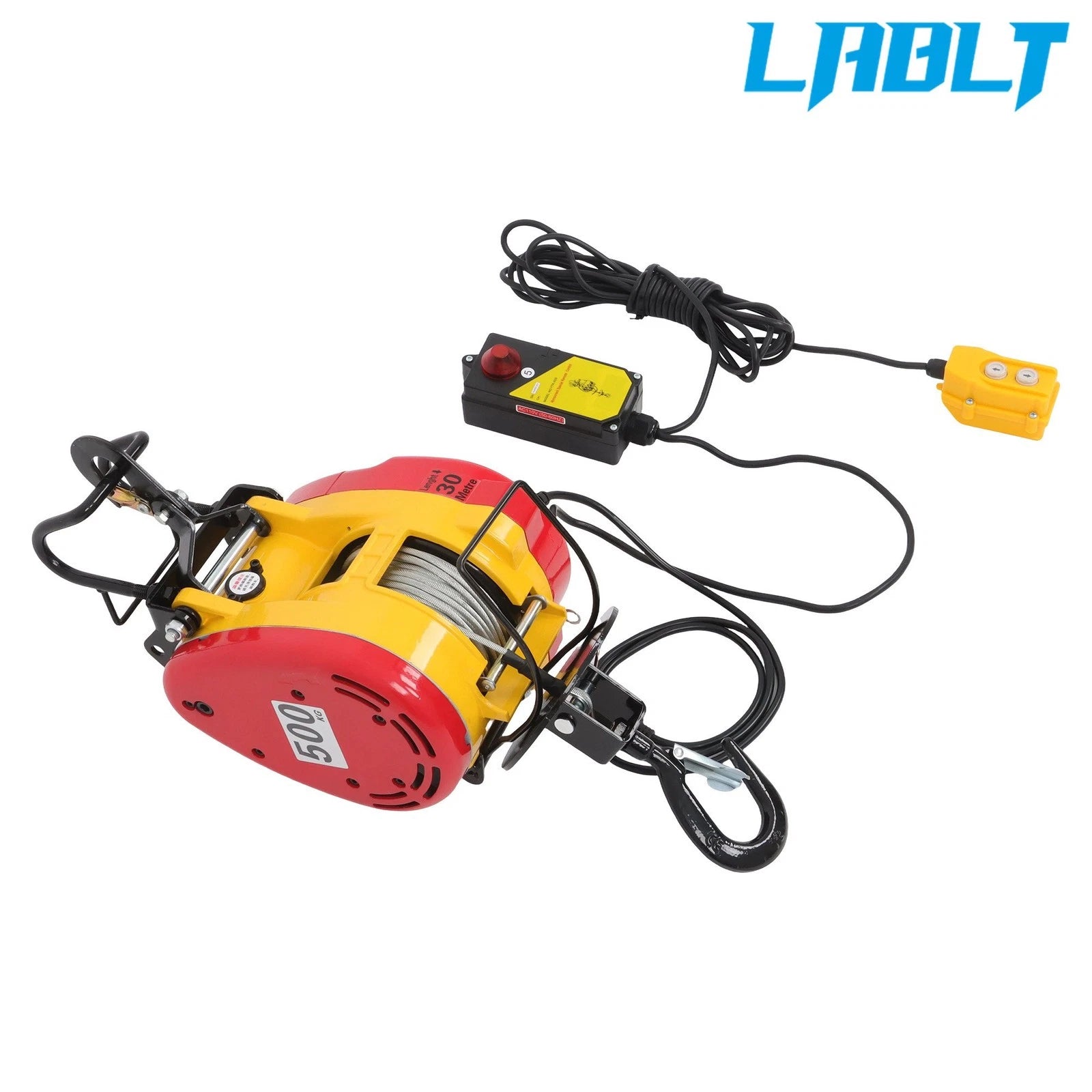 Electric Hoist Winch for LABLT (22.3ft Wired + 492ft Wireless Remote)