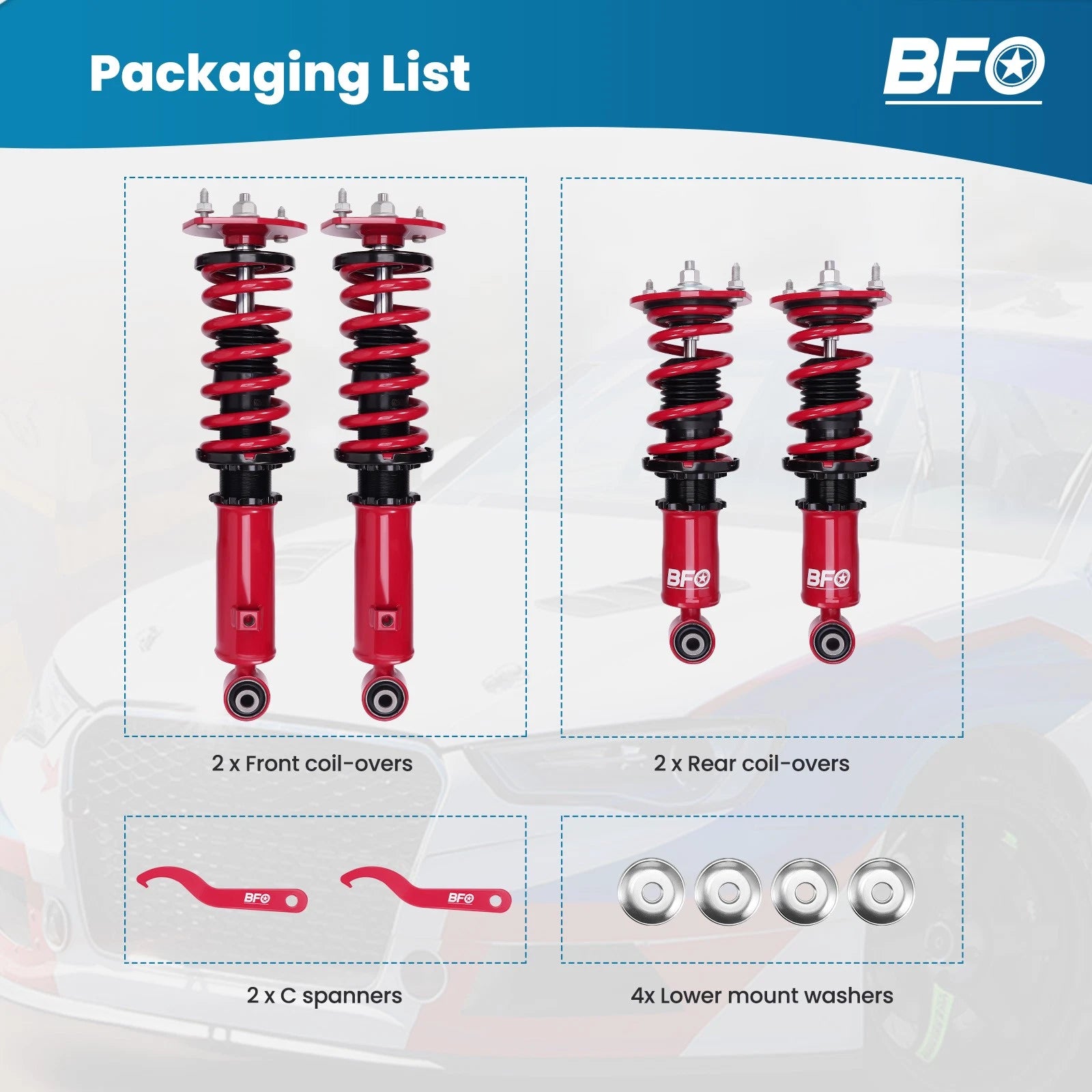 Coilovers Suspension Lowering Kit for Mazda Miata MX-5 (1990–2005)