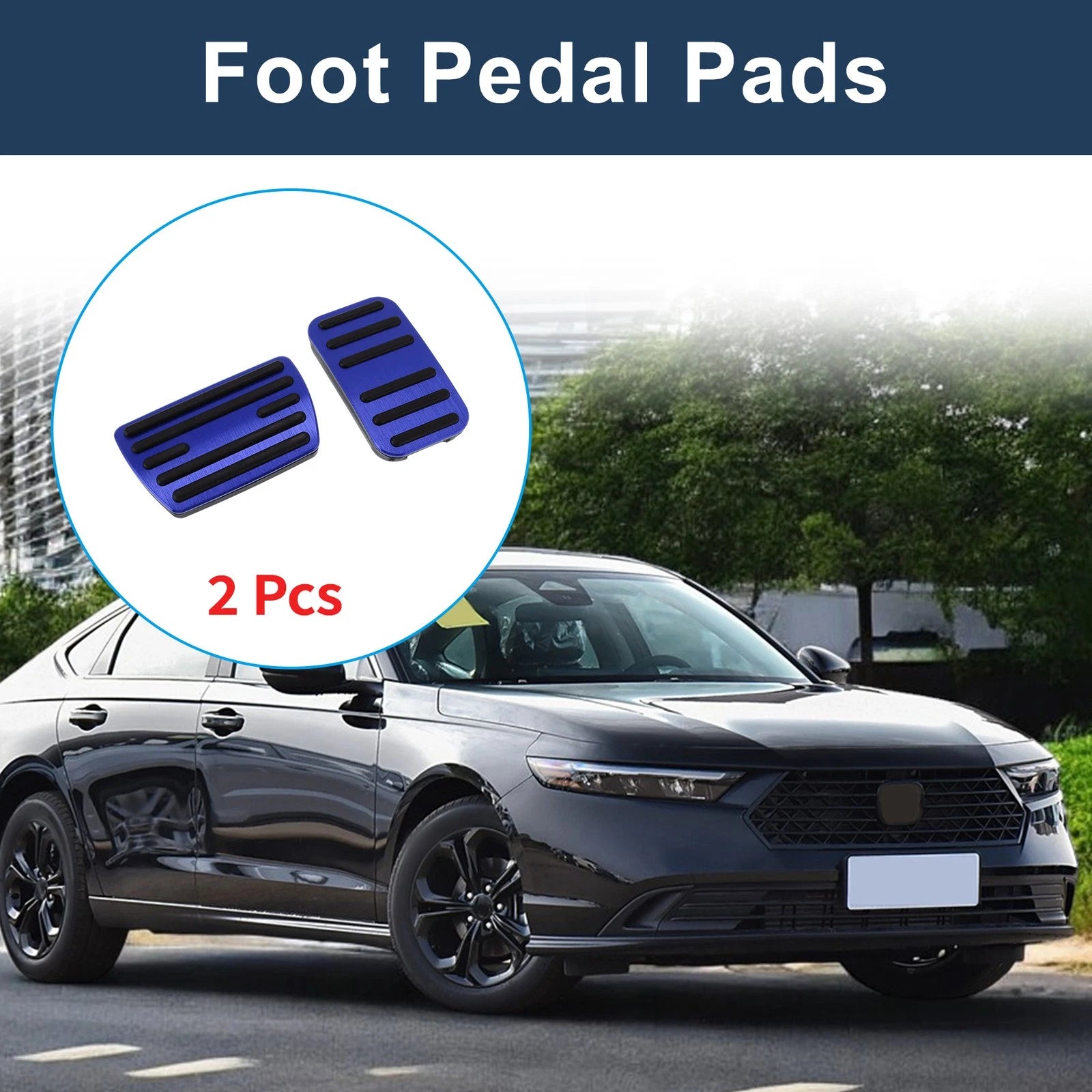 Manual Foot Accelerator Pedal Covers 2 Pcs for Honda Step Wagon (2011–2022)