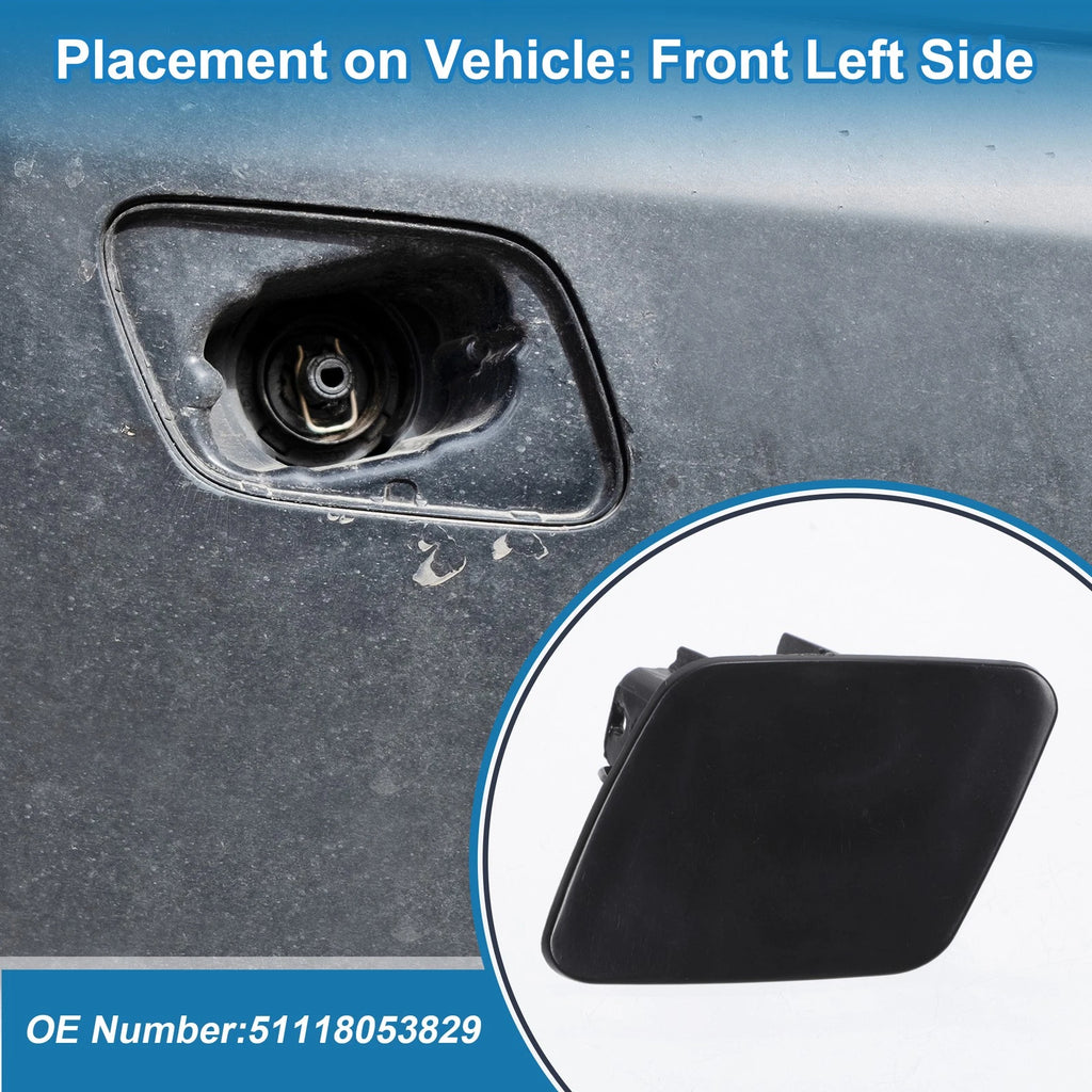 Front Left Headlight Washer Nozzle Cover Cap for BMW 1 Series 116i (2008–2019)