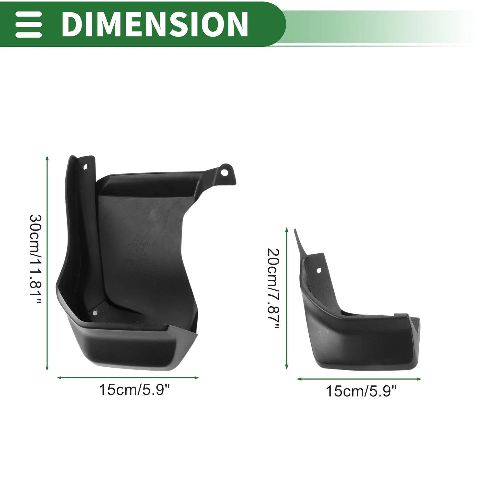 Mud Flaps Splash Guards Front Rear for Honda Spirit (2015–2019)
