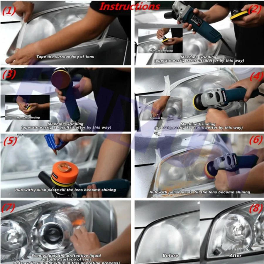 Headlight Lens Restoration Kit for
