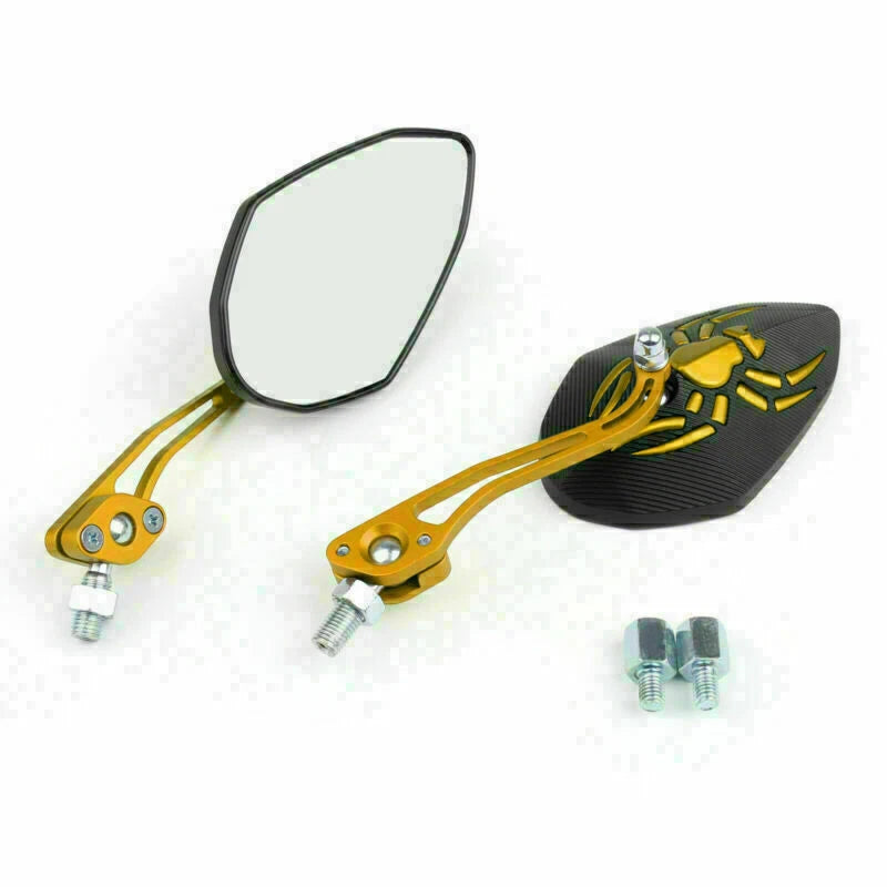 Universal 8mm 10mm Motorcycle Rear View Side Mirrors GD T9