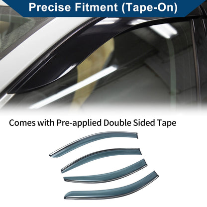 Car Window Deflectors Side Window Vent Visors for Hyundai Accent (2006–2010)