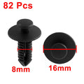 Plastic Rivet Fastener Flaps Bumper Push Clips Set for Mercedes Benz (82 Pack)