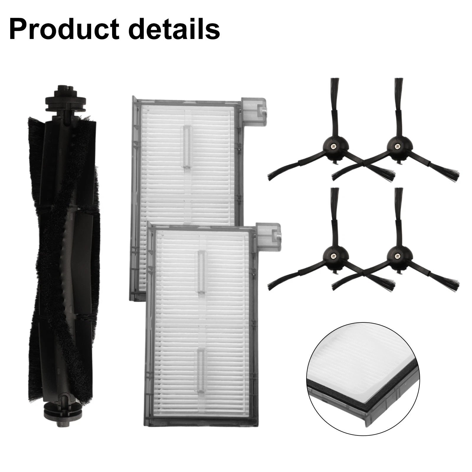 Main Brush Side Brushes Filters Kit for Vacuum Cleaner