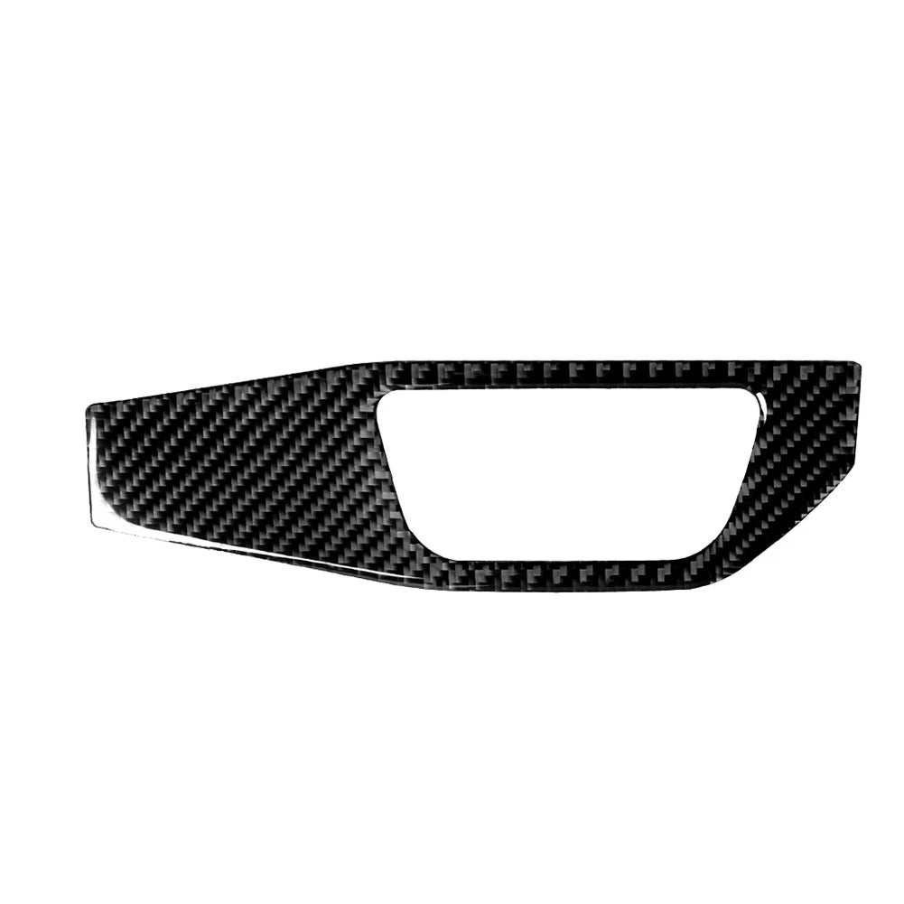 Carbon Fiber Headlight Switch Panel Cover Trim for Audi A4 B9 A5 (2016–2023)