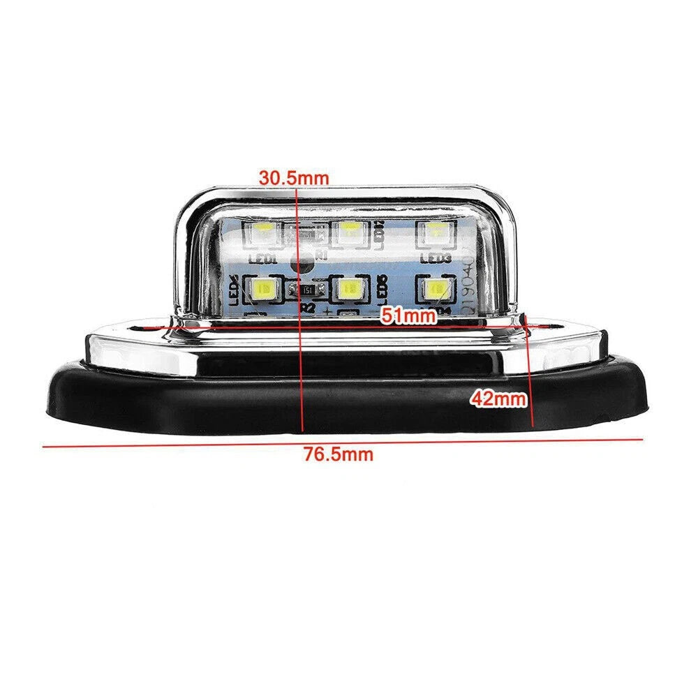 2Pcs LED Signal Tail Lamps for Car Truck Trailer (12V 24V)
