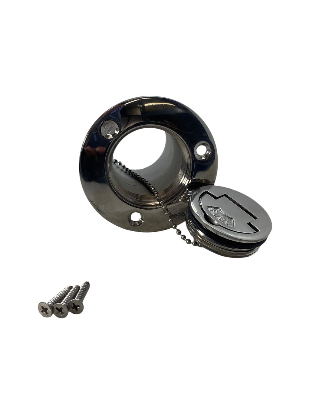 2" Fuel Deck Fill Cap Keyless for Marine (Thru Hull SS)