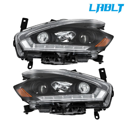 Set of 2 Halogen Headlights with LED DRL for Nissan Murano (2015–2018)