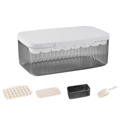 Stackable Silicone Ice Cube Tray with Lid for Home