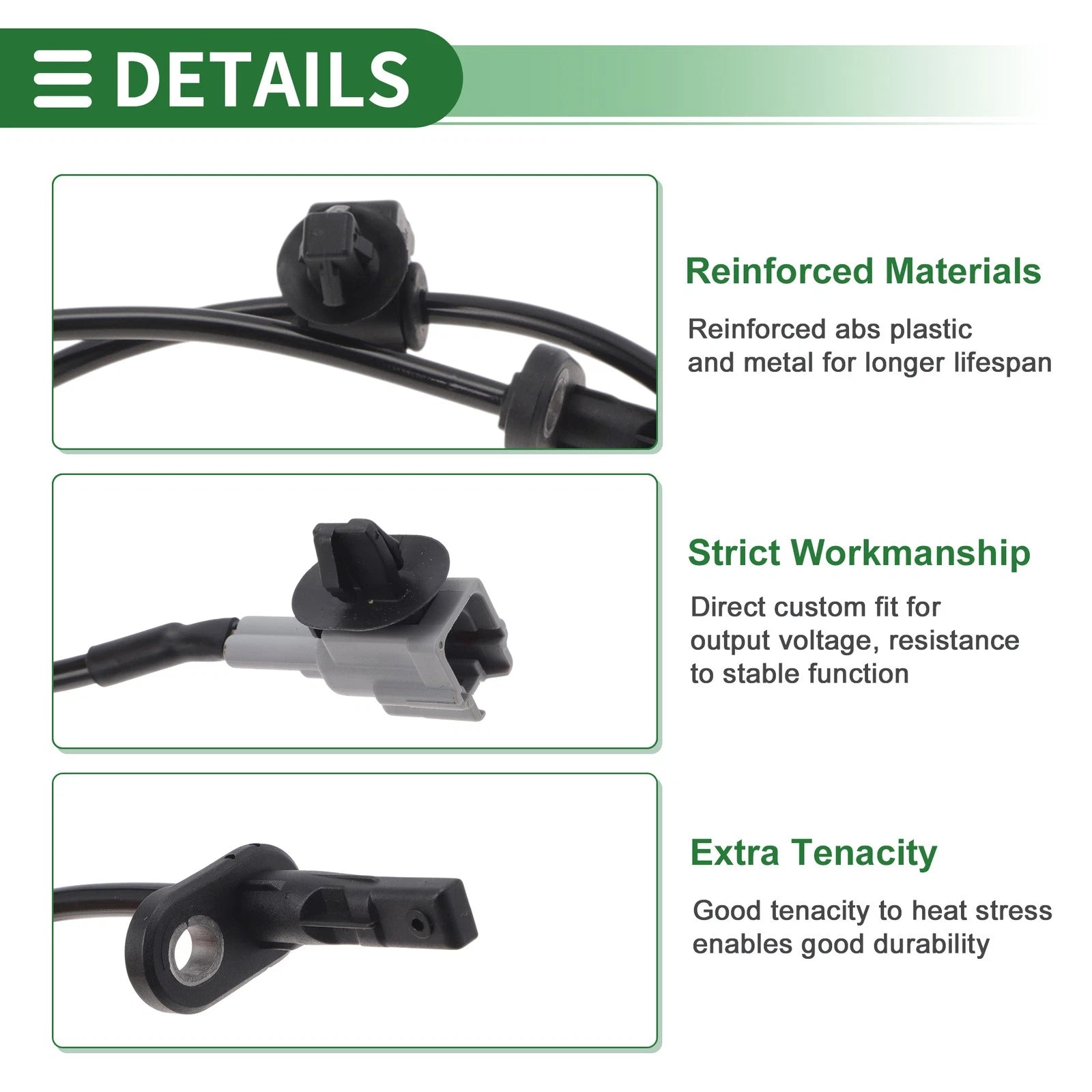 ABS Wheel Speed Sensor Rear Left Replacement for Subaru Forester (2014–2018)