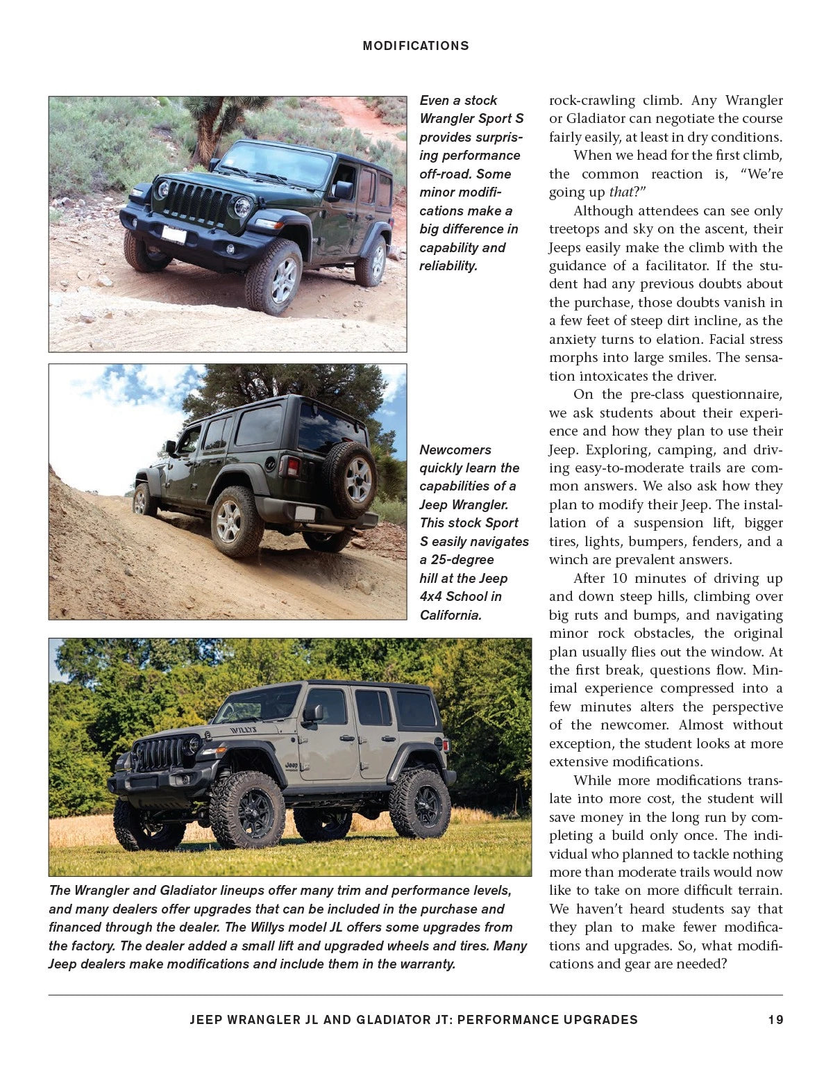 Performance Modifications Book for Jeep Wrangler JL & Gladiator JT (2018–2023)