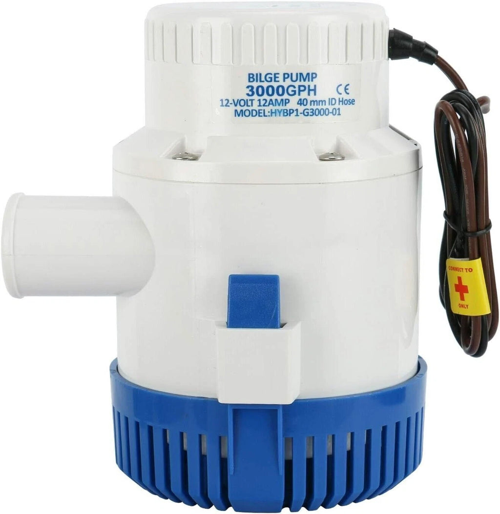12V 3000GPH Bilge Pump for Boats (Submersible)