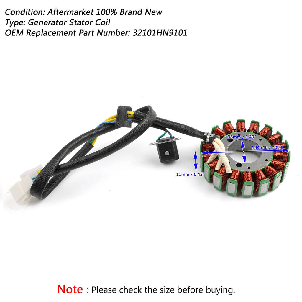 Stator Coil for Hyosung GT650 X GT650R GT650S GV650 ST7 (2005–2015) 32101HN9101 T9