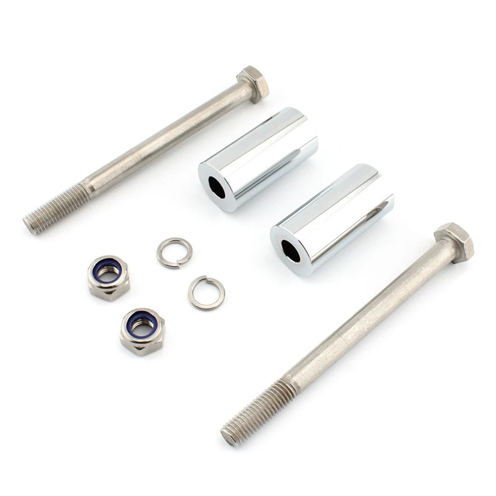 2" Handlebar Riser Bracket Kit Chrome for Kawasaki Vulcan 800 900 1500 1600 2000