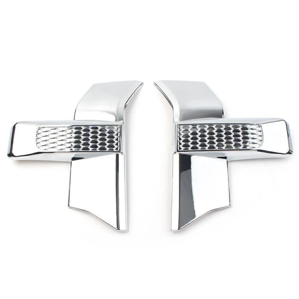 2X Front Bumper Headlight & Grille Chrome Cover Trim for Ford F150 (2015–2017)