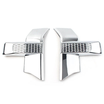 2X Front Bumper Headlight & Grille Chrome Cover Trim for Ford F150 (2015–2017)