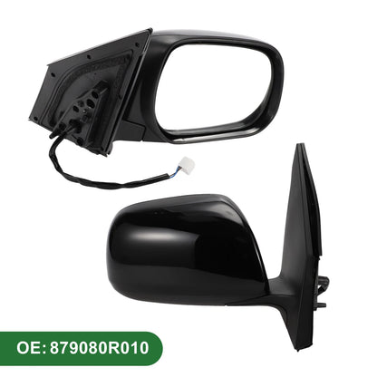 Right Side Door Mirror for Toyota RAV4 (2019–2023) Manual Folding Gloss Black