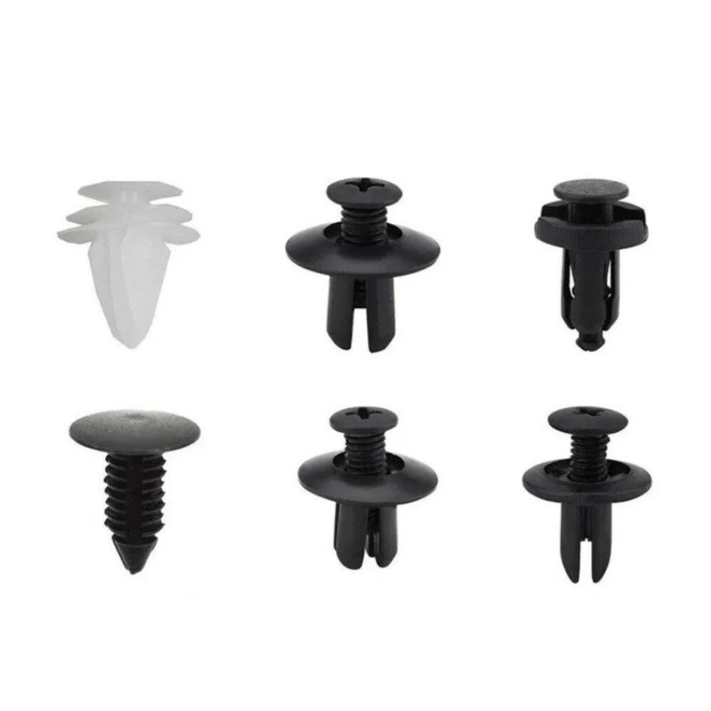 100Pcs Rivet Clips Fasteners Retainer Kit for Car Bumper Side Skirts