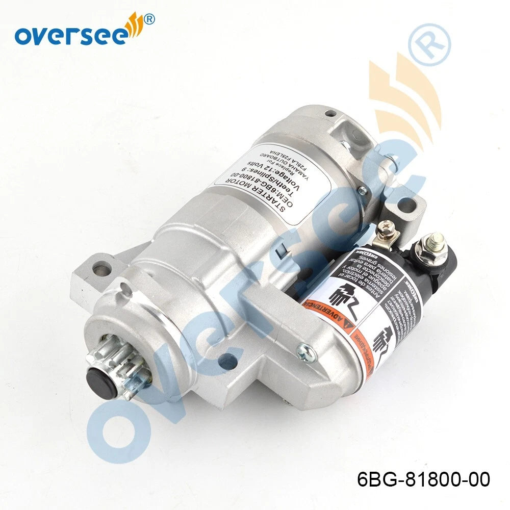 Starter Motor 6BG-81800 for Yamaha Outboard F25 T25 F40 (4-Stroke)
