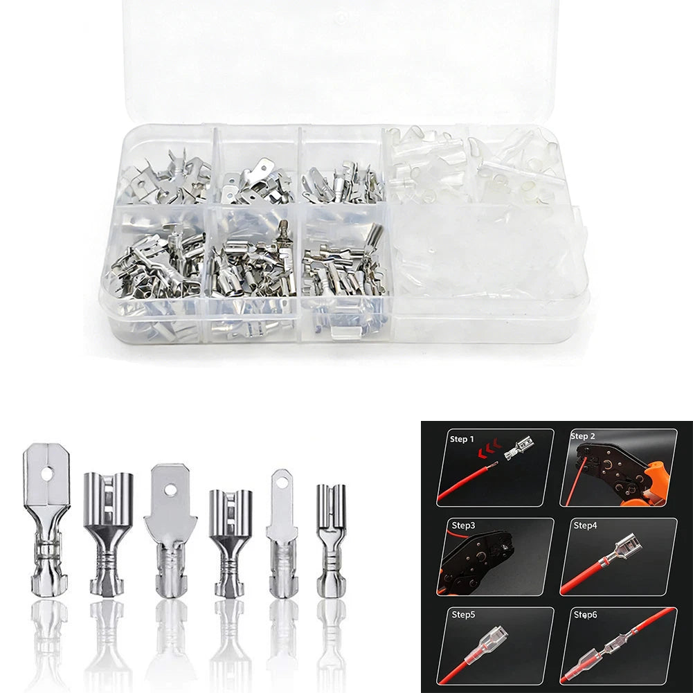2.8 4.8 6.3mm Copper Wire Connectors with Insulated Crimp Terminals