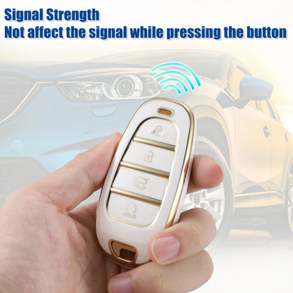 Key Fob Cover Replacement for Hyundai Tucson with 4 Button (2016–2021)