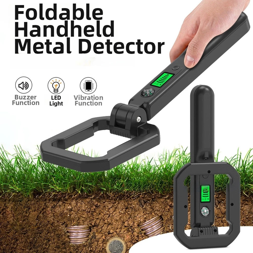 Folding Handheld Metal Detector with LED Display and Buzzer Function
