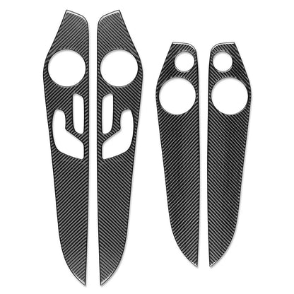 Carbon Fiber Interior Door Panel Cover Trim for GLC Class X253 (2016–2021)
